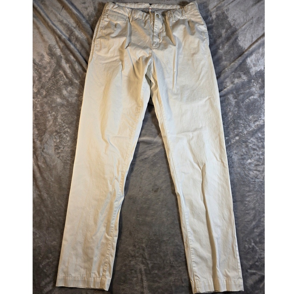 J.Lindeberg Camber 2.0 Pants Mens 34/34 (Actual 34/33) Regular Fit White Chinos